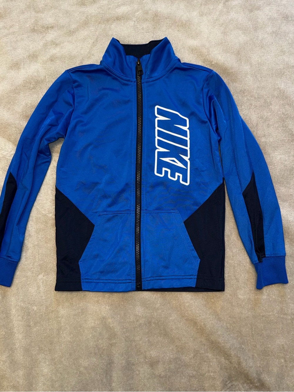 Nike Blue and Navy Full-Zip Kids Track Jacket